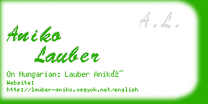 aniko lauber business card